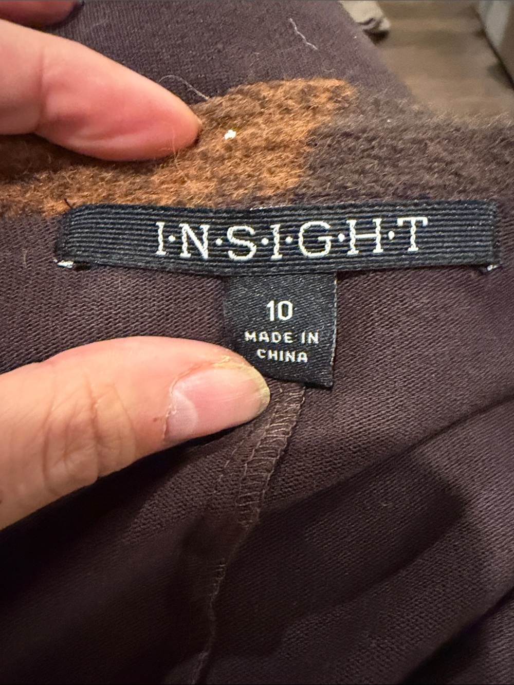 Vintage Colorblock Wool Blend Toggle Jacket Size 10 - Picture 3 of 3